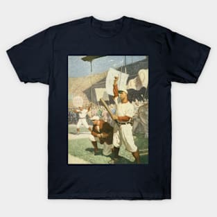 Vintage Sports, Baseball Players at a Game T-Shirt